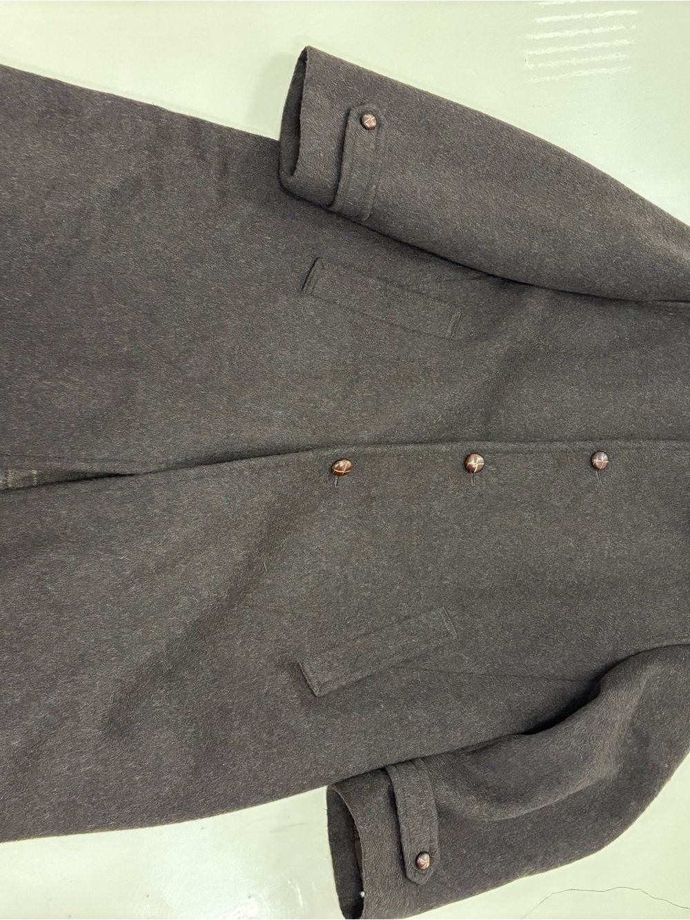 Schneider Women’s Dark Brown Wool Pea Coat